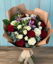 Букет цветов из:  Розы и Альстромерии в Кяхулай