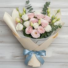 Букет цветов из:  Лизиантусы #REPLACE_PRED# Кяхулай