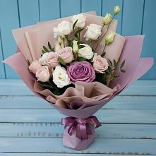 Букет цветов из:  Розы и Лизиантусы в Кяхулай
