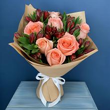 Букет цветов из:  Розы и Альстромерии в Кяхулай