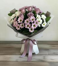 Букет цветов из:  Хризантемы и Розы в Кяхулай