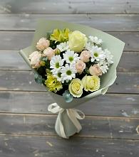 Букет цветов из:  Альстромерии, Розы и Хризантемы в Кяхулай