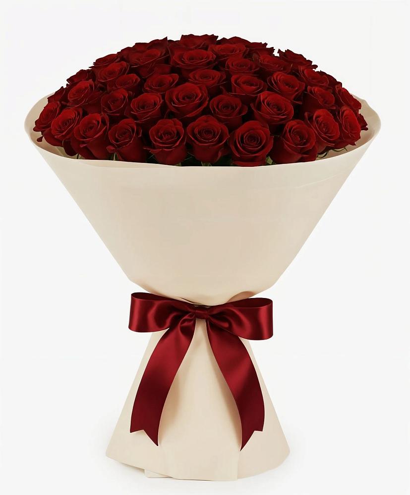 Букет 101 Бордовая роза Блэк Бакарра в Кяхулай