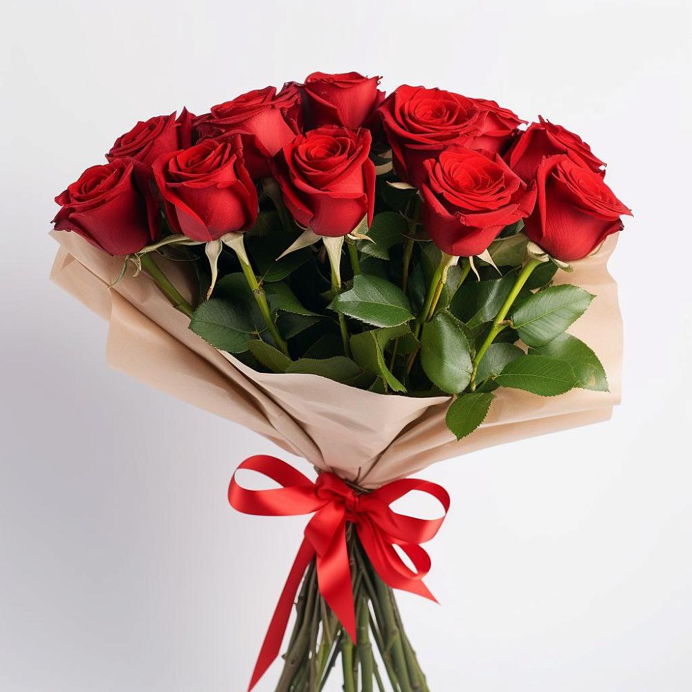 Букет 11 Красных роз Эдлесс Лав в Кяхулай